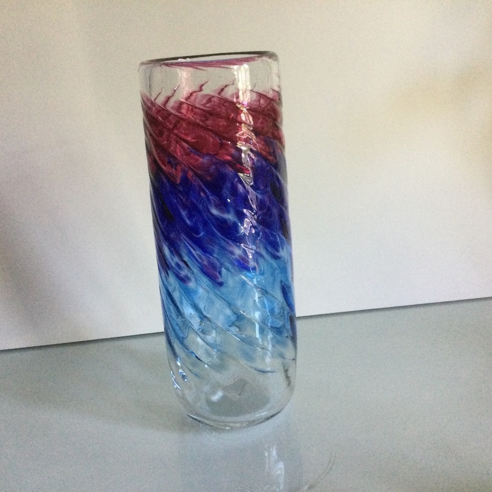 Signed Art Glass Vase